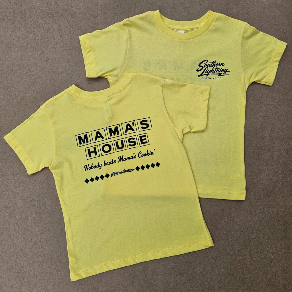 Mama's House Short Sleeve T-Shirt in Yellow