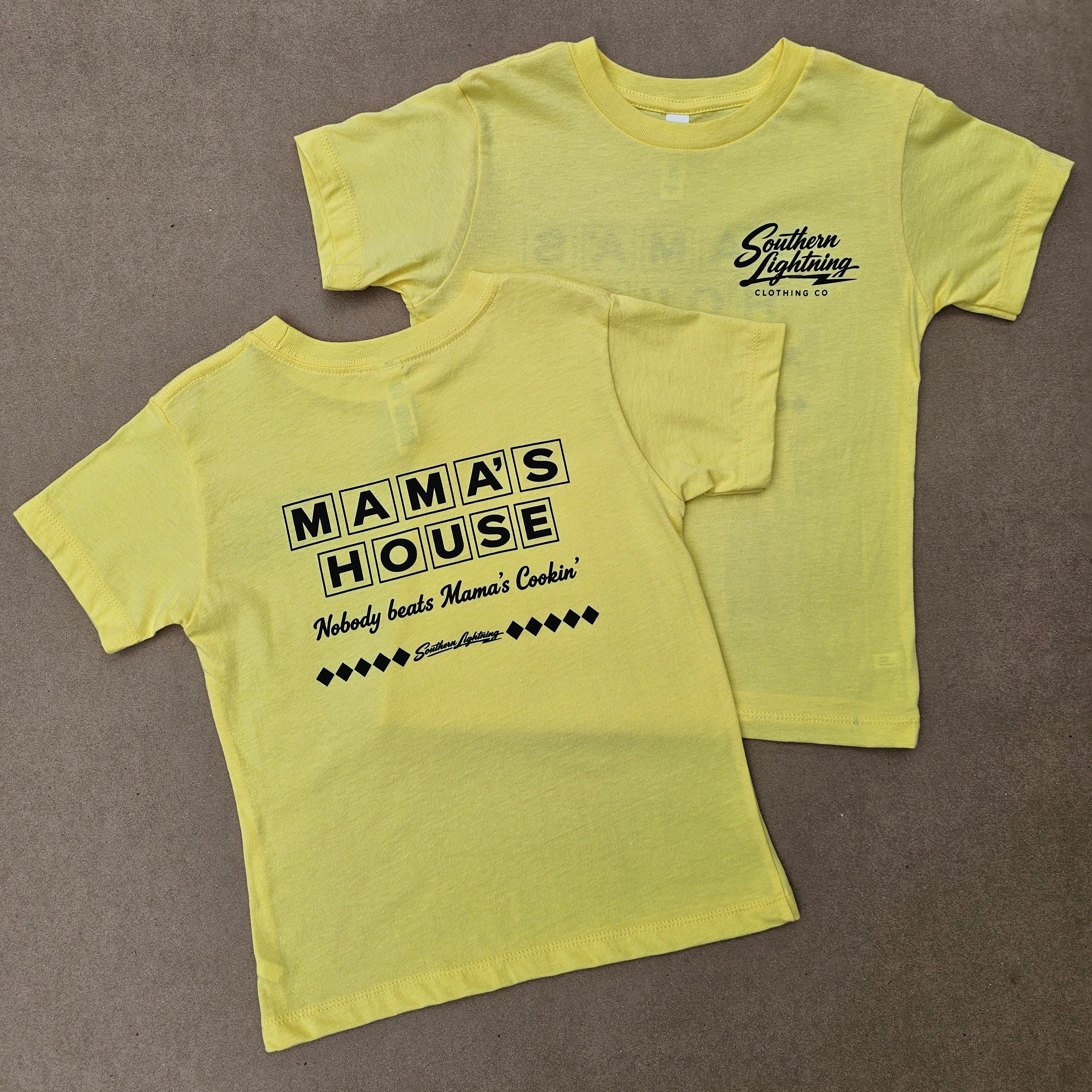 Mama's House Short Sleeve T-Shirt in Yellow